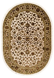 дизайн ковра Kashan gold 10/10 SC-733-2-Ivory/Camel овал