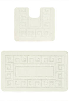 Комплект ковриков для ванной Confetti Bath Maximus Ethnic 2581 Pearl White BQ