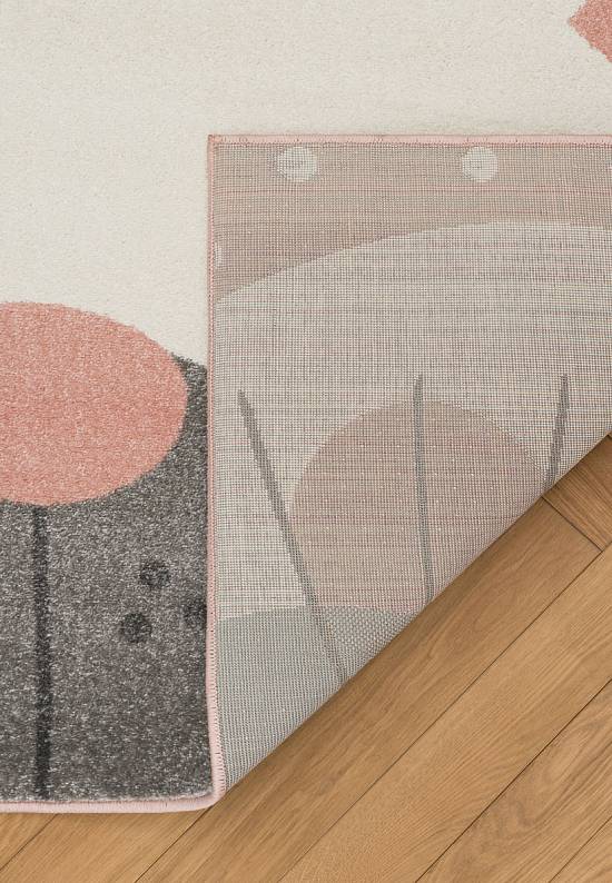 Недорогой современный ковер 2341-Light Pink