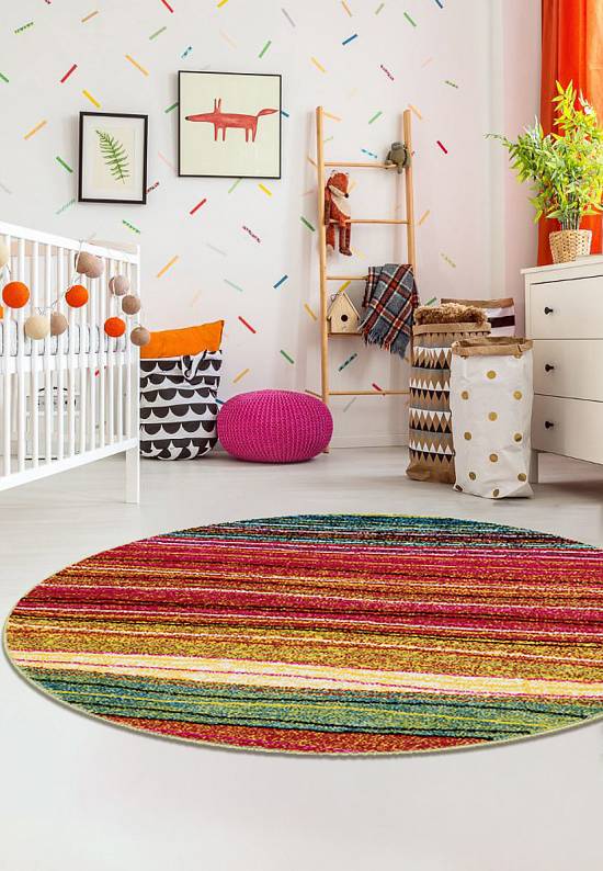 Недорогой синтетический ковер 2773-Multicolor