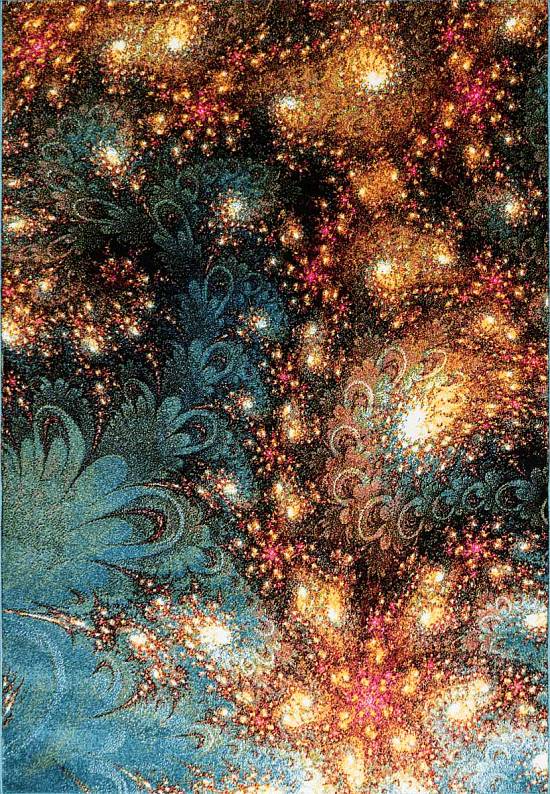 Недорогой синтетический ковер C011-Multicolor
