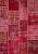 Безворсовый ковер-пэчворк ручной работы 013-Ribbon Red