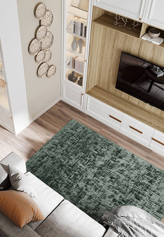 Пушистый ковер из полиэстера RN6019-R42