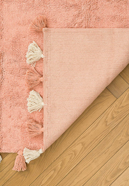 Современный хлопковый ковер Colorful Pink