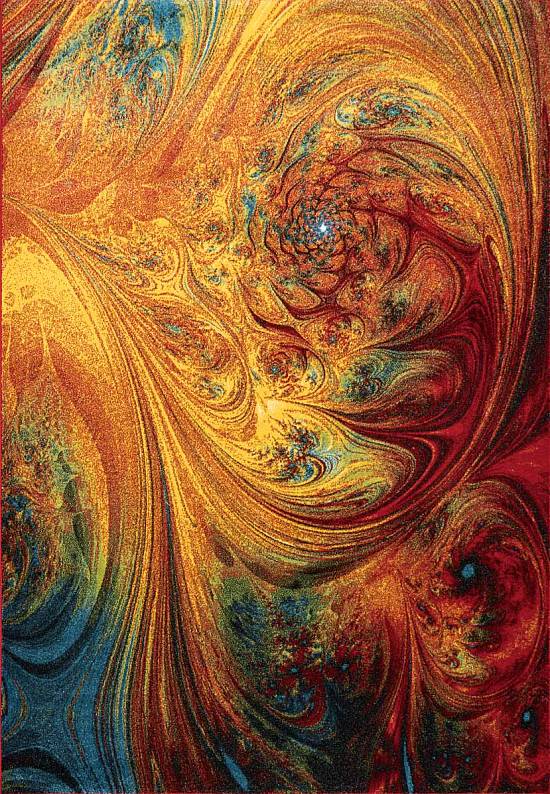 Недорогой синтетический ковер C014-Multicolor