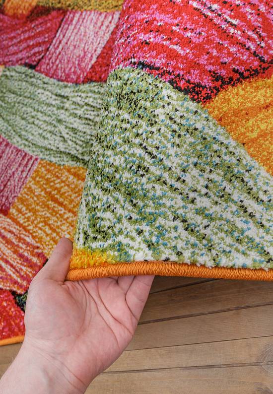 Недорогой синтетический ковер C010-Multicolor