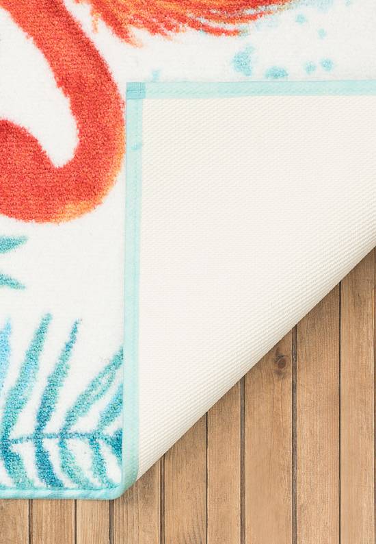 Светлый коврик для ванной  Flamingo 01 Turquoise