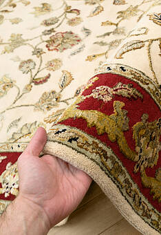 фактура ковра Kashan gold 10/10 CH-102-7-Ivory/Red
