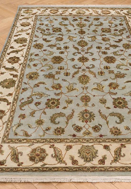 Элитный ковер ручной работы 10/10 RS-03-Light Blue/Ivory