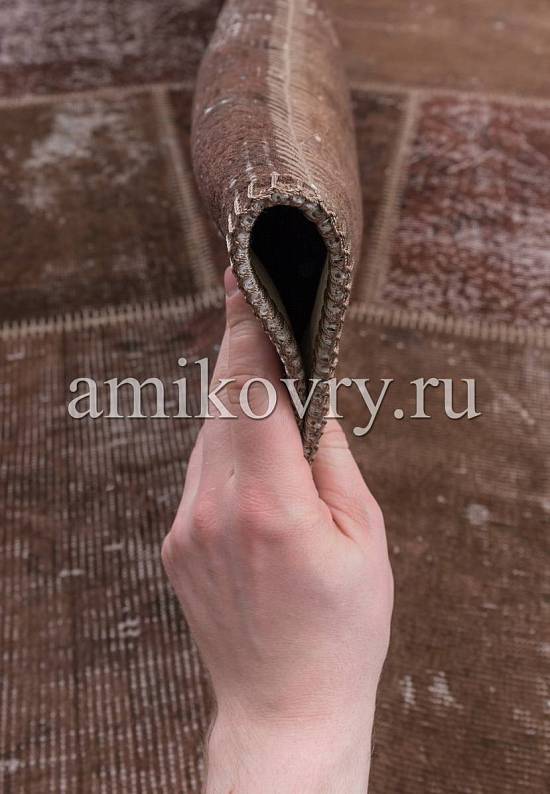 Безворсовый ковер-пэчворк ручной работы 119-Sandstorm