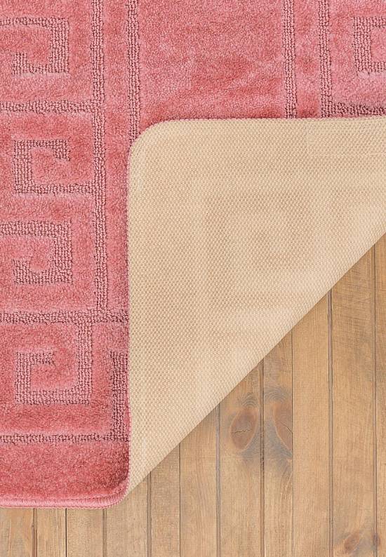 Розовый комплект ковриков для ванной комнаты и туалета Ethnic 2580 Dusty Rose BQ