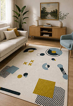 ковер в интерьере Rio Merinos C105-Cream