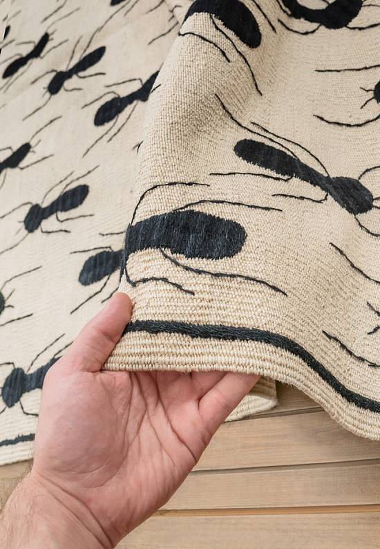 Элитный ковер ручной работы Kilim Savannah Black 1