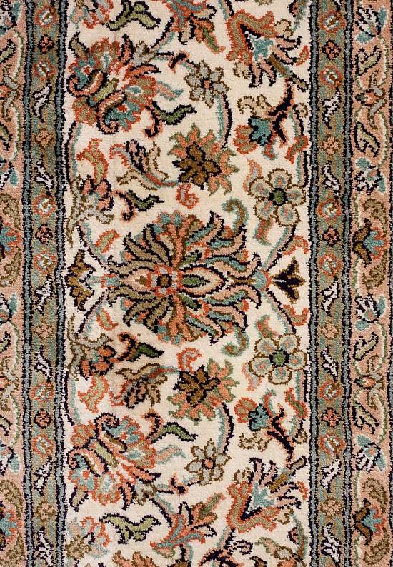 Шелковый ковер ручной работы из Индии 234773-Afshar beige/beige