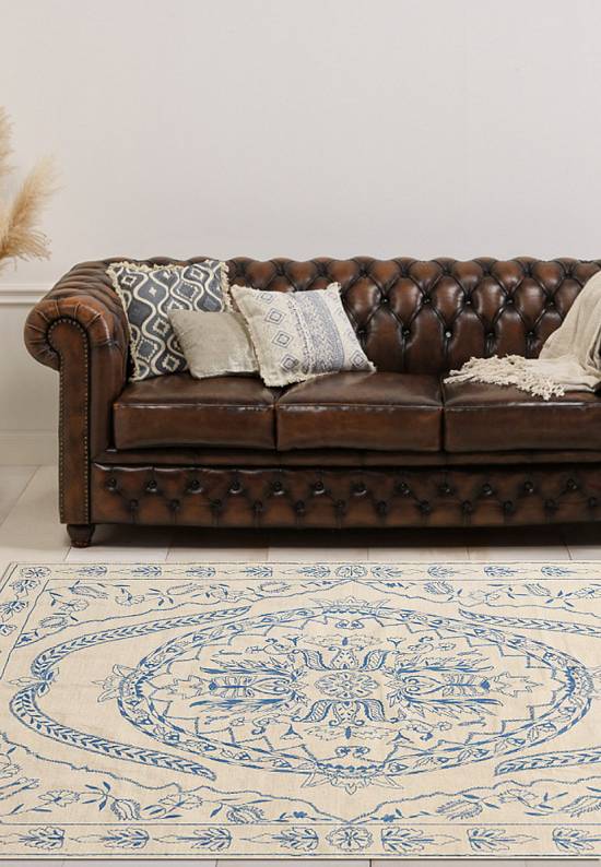Элитный ковер ручной работы Kilim Addis Ababa Blue
