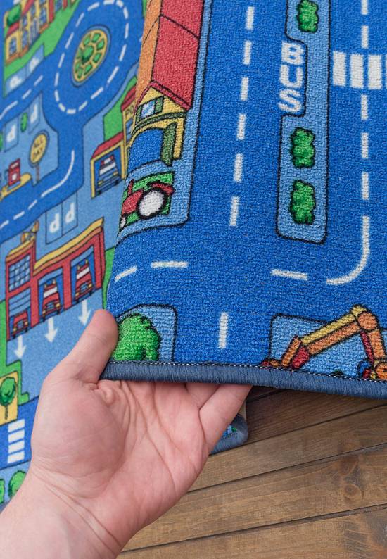 Детский игровой коврик с дорогой Blue City