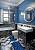 Комплект ковриков для ванной и туалета Symphony 2582 Dark Blue BQ