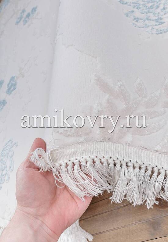 Ковер Mirada MR0180-Ivory-B.Blue/Kemik-B.Mavi овал