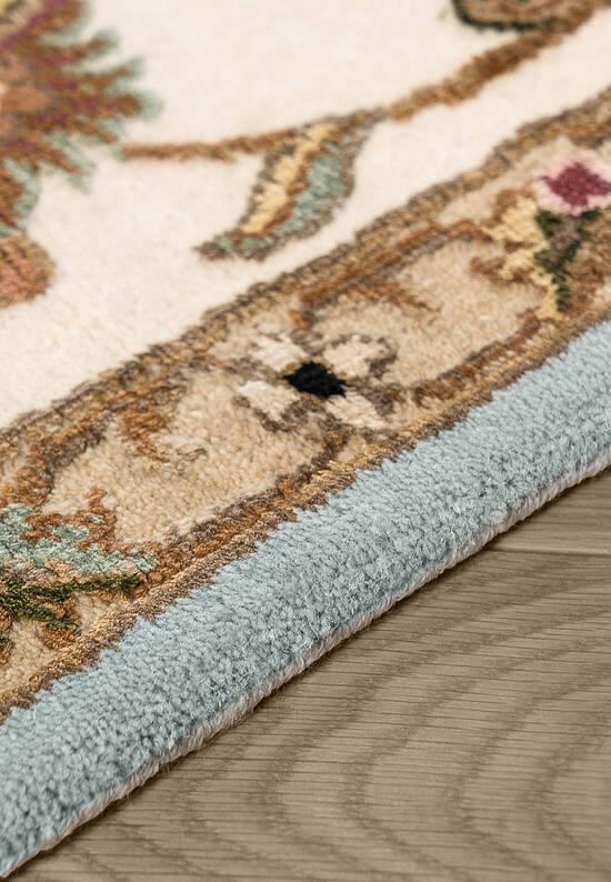 Элитный ковер ручной работы 10/10 RS-03-4-Light Blue/Ivory