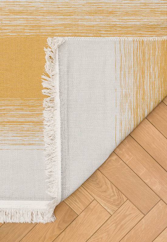Двусторонний ковер из хлопка ARC 03 Grey Yellow
