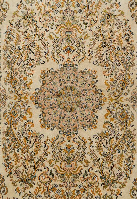 Шелковый ковер ручной работы IIST-GICCK2E2E Kashan Cream