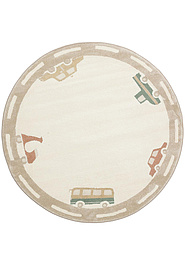 дизайн ковра Piccolo PCL 01 Cream Multy круг