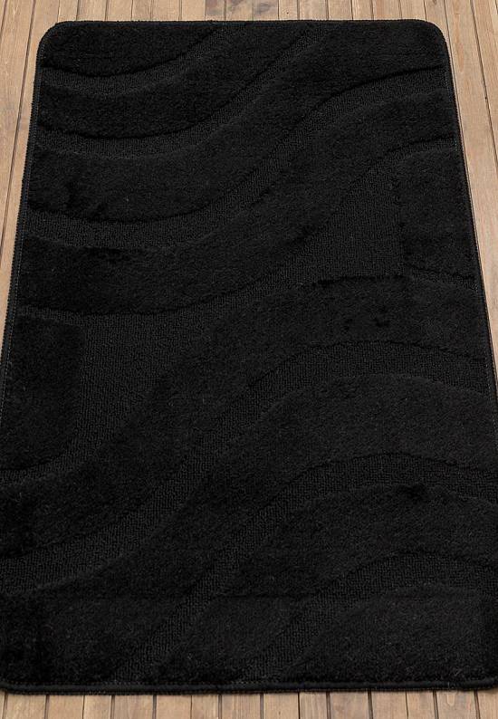 Черный коврик для ванной комнаты Symphony 2513 Black