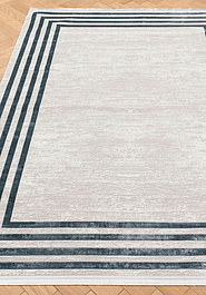 ковер в перспективе против ворса Poem PM04-Mavi