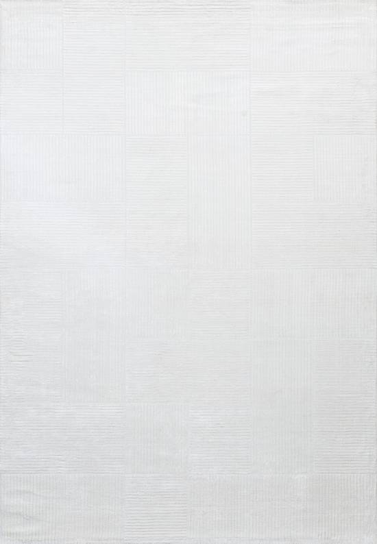 Мягкий вискозный ковер из Турции 1844-White