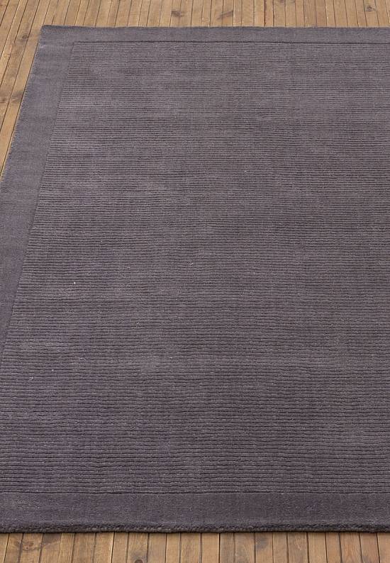 Однотонный шерстяной ковер Grey