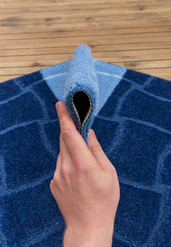 Комплект ковриков для ванной и туалета Sariyer 2582 Dark Blue BQF