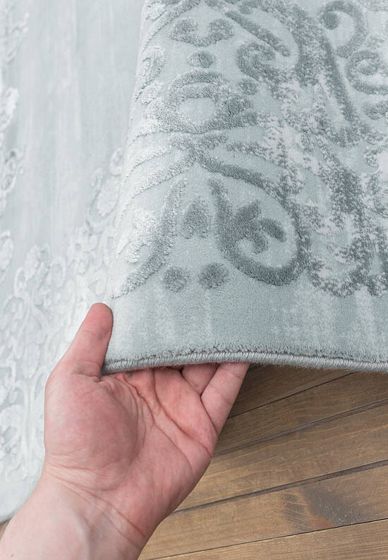 Турецкий однотонный ковер из акрила 5326 Turqoise