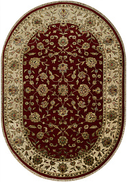 дизайн ковра Kashan gold 10/10 MI-50-Red/Ivory овал