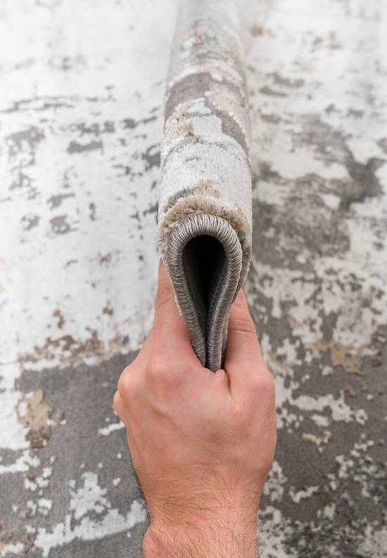 Синтетический бюджетный ковер 3319-Gray-Beige