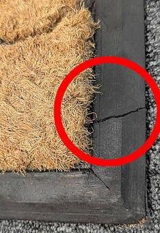 дефект входного коврика Doormat kokos Nippon-32107 discount5 фигура