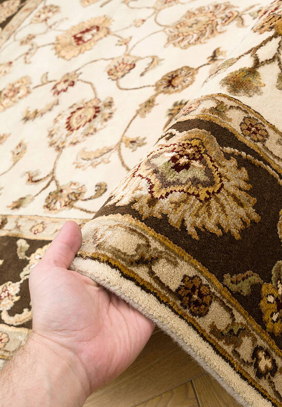 Элитный ковер ручной работы 10/10 AM-101-1-Ivory/Brown