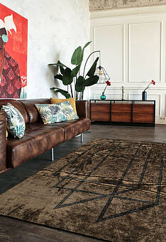 ковер безворсовый в интерьере Couture Duo SC6182