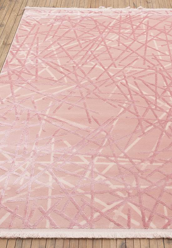 Турецкий абстрактный ковер 2727 Pink
