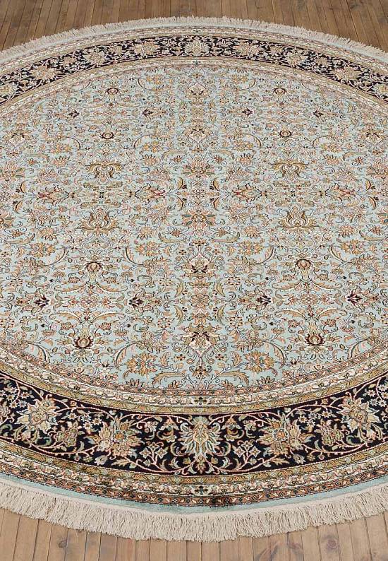 Шелковый ковер из Индии Zahedan Cerulean