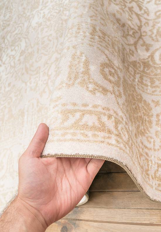 Турецкий винтажный ковер 11671 02 Dark Beige
