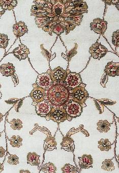 фрагмент ковра Kashan gold Ivory Black