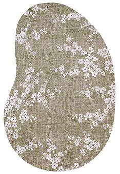 дизайн безворсового ковра Petals LP5231-L284 фигура