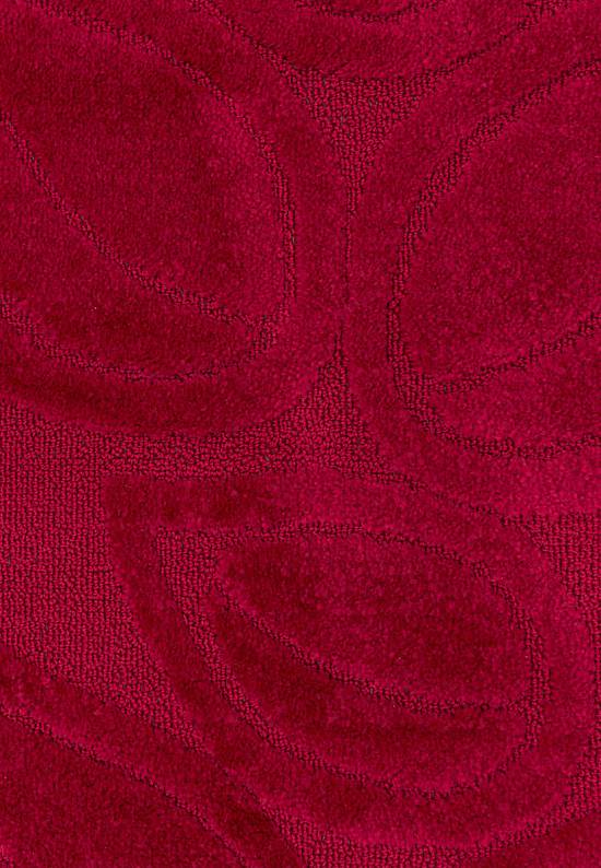 Красный коврик для ванной  Flora 2577 Burgundy