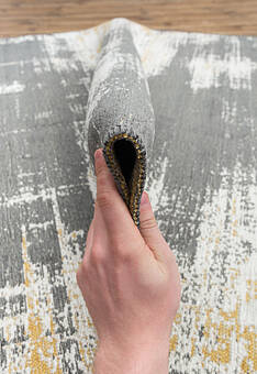 фактура безворсового ковра Machka Duo 2840 Mustard