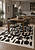 Безворсовый ковер из хлопка ARN 07 White Black