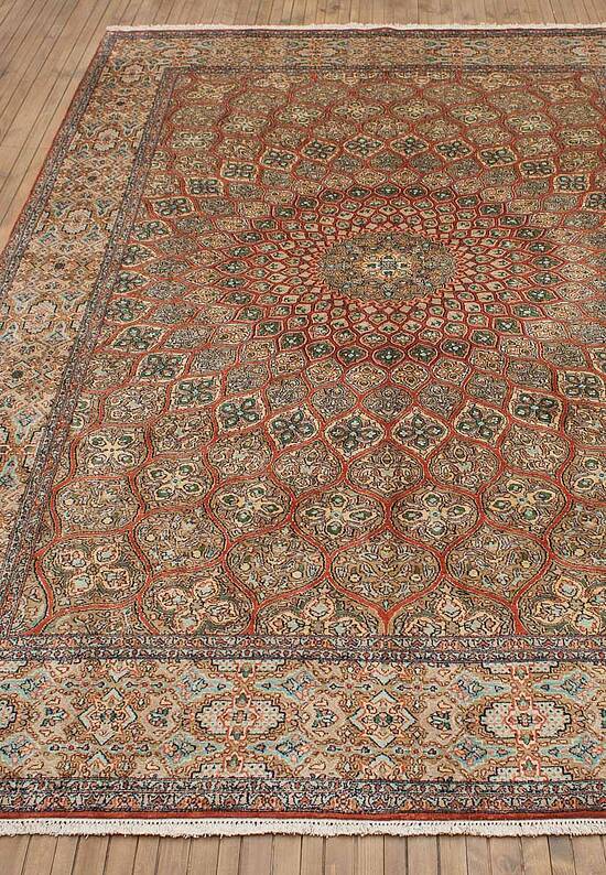 Шелковый ковер из Индии Gumband Rost