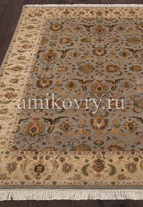 Эксклюзивный ковер ручной работы из Индии 14/14 QNQ-16-Blue/Gold
