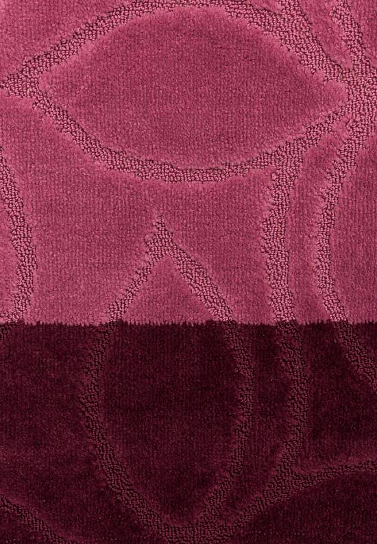 Бордово-фиолетовый комплект ковриков для ванной комнаты и туалета Erdek 2576 Aubergine BQ