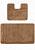 Комплект ковриков для ванной и туалета Flora 2546 Light Brown BQ
