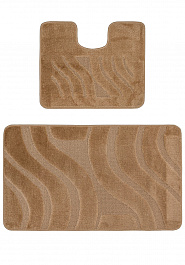 дизайн комплекта ковриков для ванной Confetti Bath Maximus Symphony 2546 Light Brown BQ